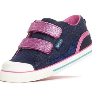 KURKSIDE Toddler Girls Glitter Sneakers